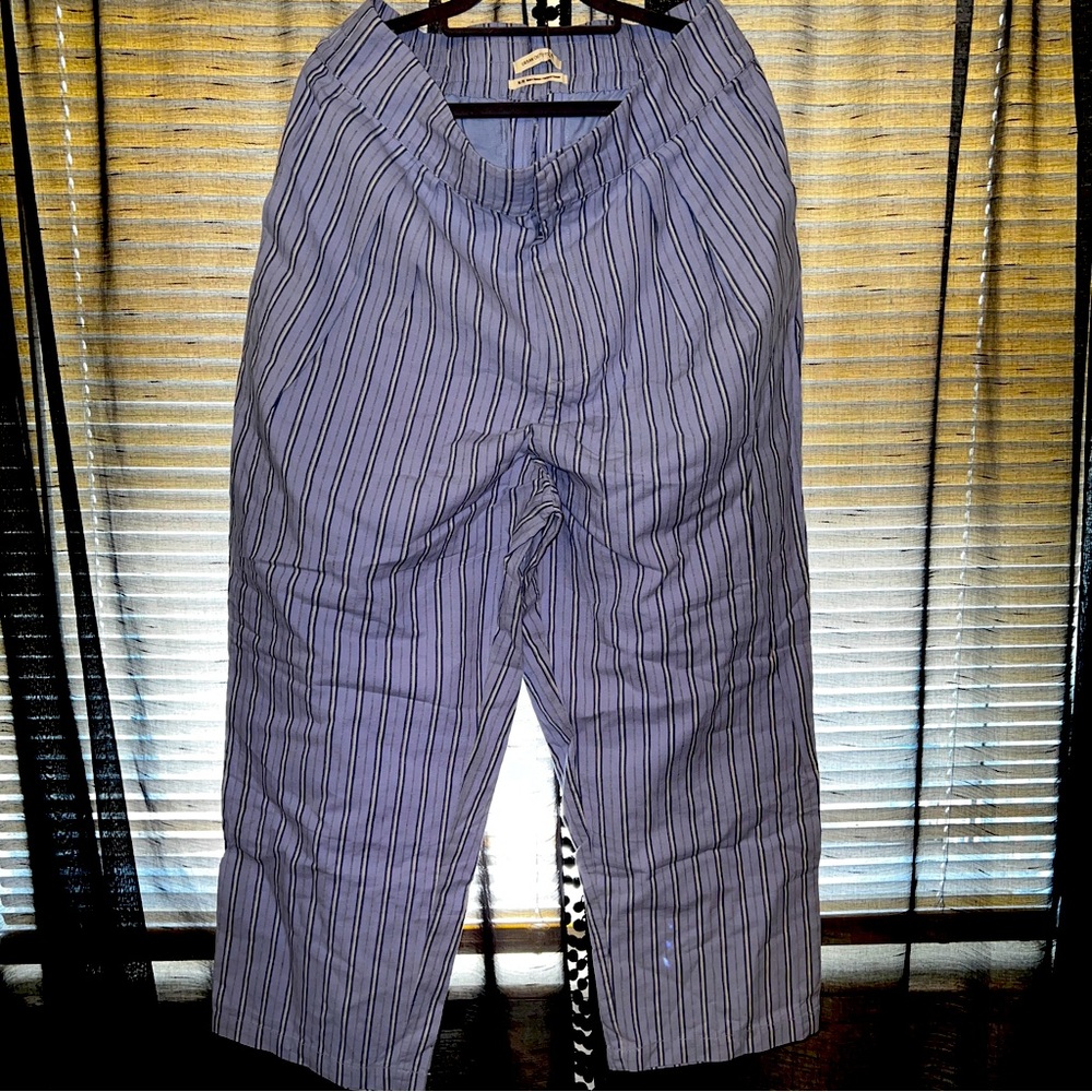 Urban Outfitters Lavender & Black Striped Wide-Leg Pants